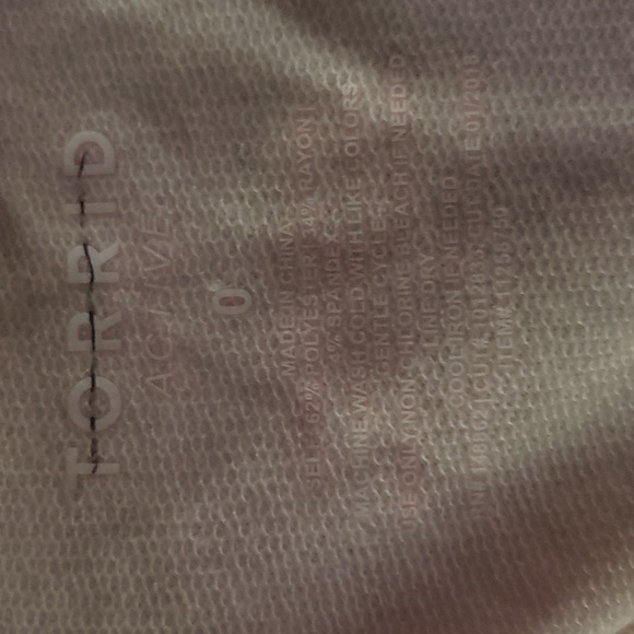 Torrid Size 0 Workout Active Pink active sweatshirt women's - Picture 3 of 3